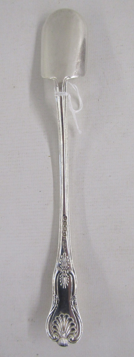 William IV silver stilton scoop, kings pattern, hallmarked London 1833, by William Chawner II, - Image 2 of 3