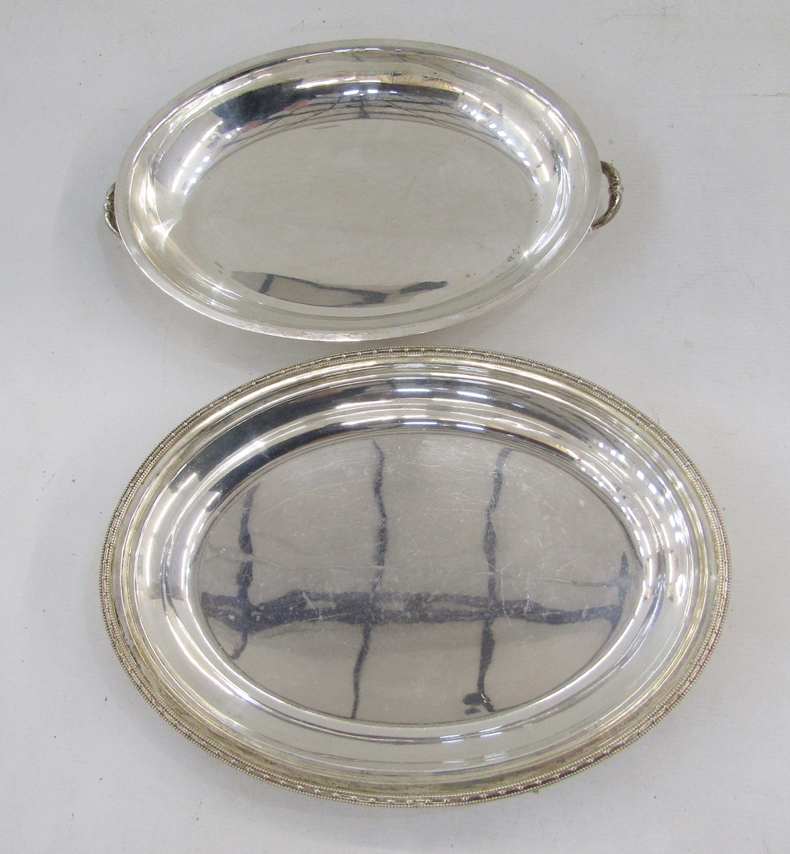 George VI silver lidded entree serving dish by Walker & Hall, with reeded border hallmarked - Image 5 of 7