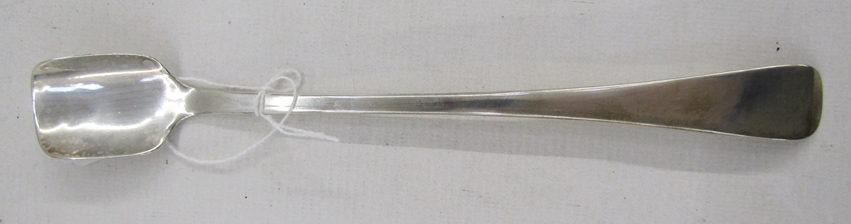 George III silver stilton scoop, 22cm long, hallmarked London 1809, by Solomon Hougham, 50g/1.6ozt