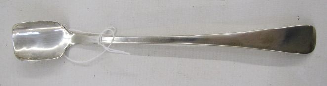 George III silver stilton scoop, 22cm long, hallmarked London 1809, by Solomon Hougham, 50g/1.6ozt