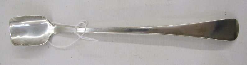 George III silver stilton scoop, 22cm long, hallmarked London 1809, by Solomon Hougham, 50g/1.6ozt