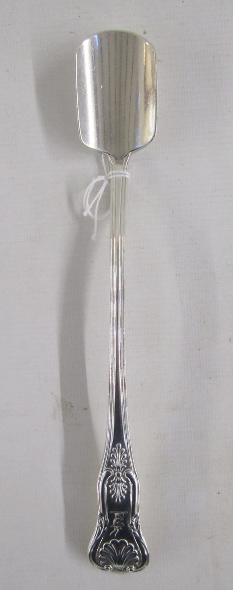 William IV silver stilton scoop, kings pattern, hallmarked London 1833, by William Chawner II,