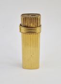 Christian Dior lighter, gold-coloured and ribbed