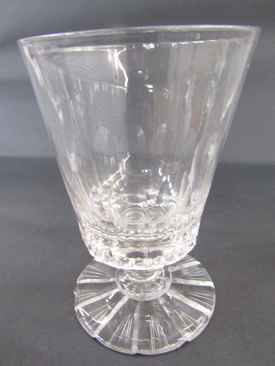Collection of cut glass goblets and rummers, late 19th/early 20th century, lappet cut above baluster - Image 4 of 4