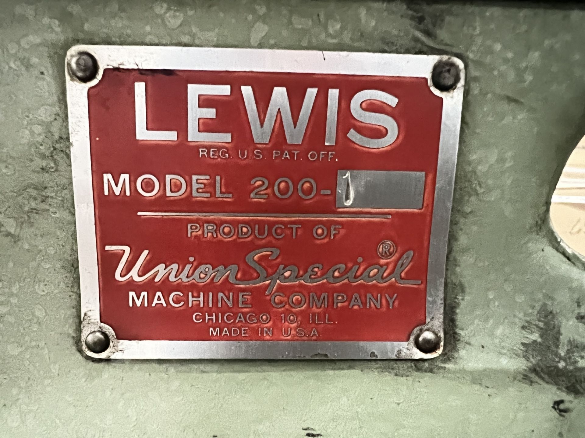 Union Special Lewis 200-1 Button Holer - Image 6 of 6