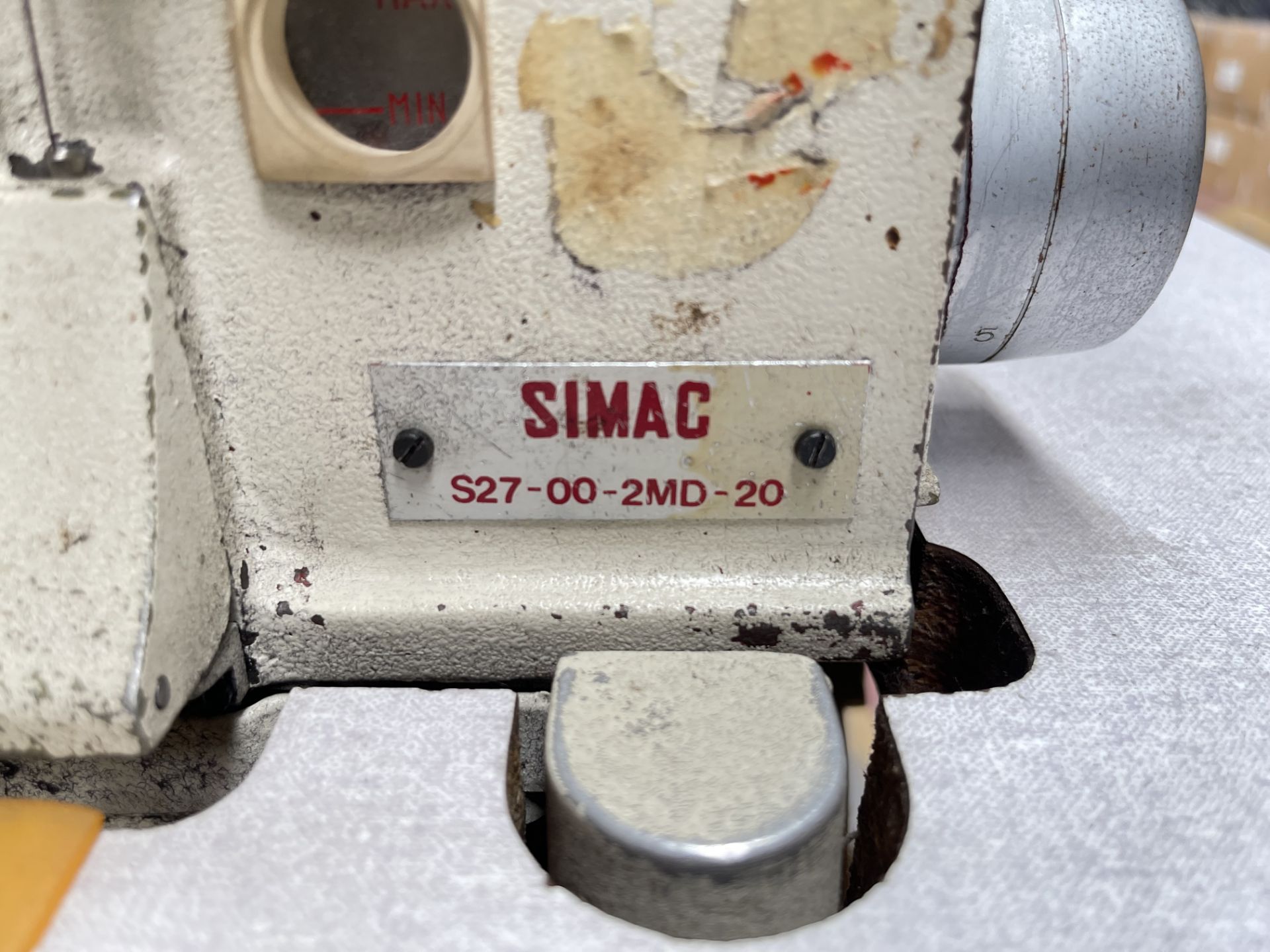 Simac S27-00-2MD-20 Overlocker Sewing machine. S/No 29534 - Image 8 of 10