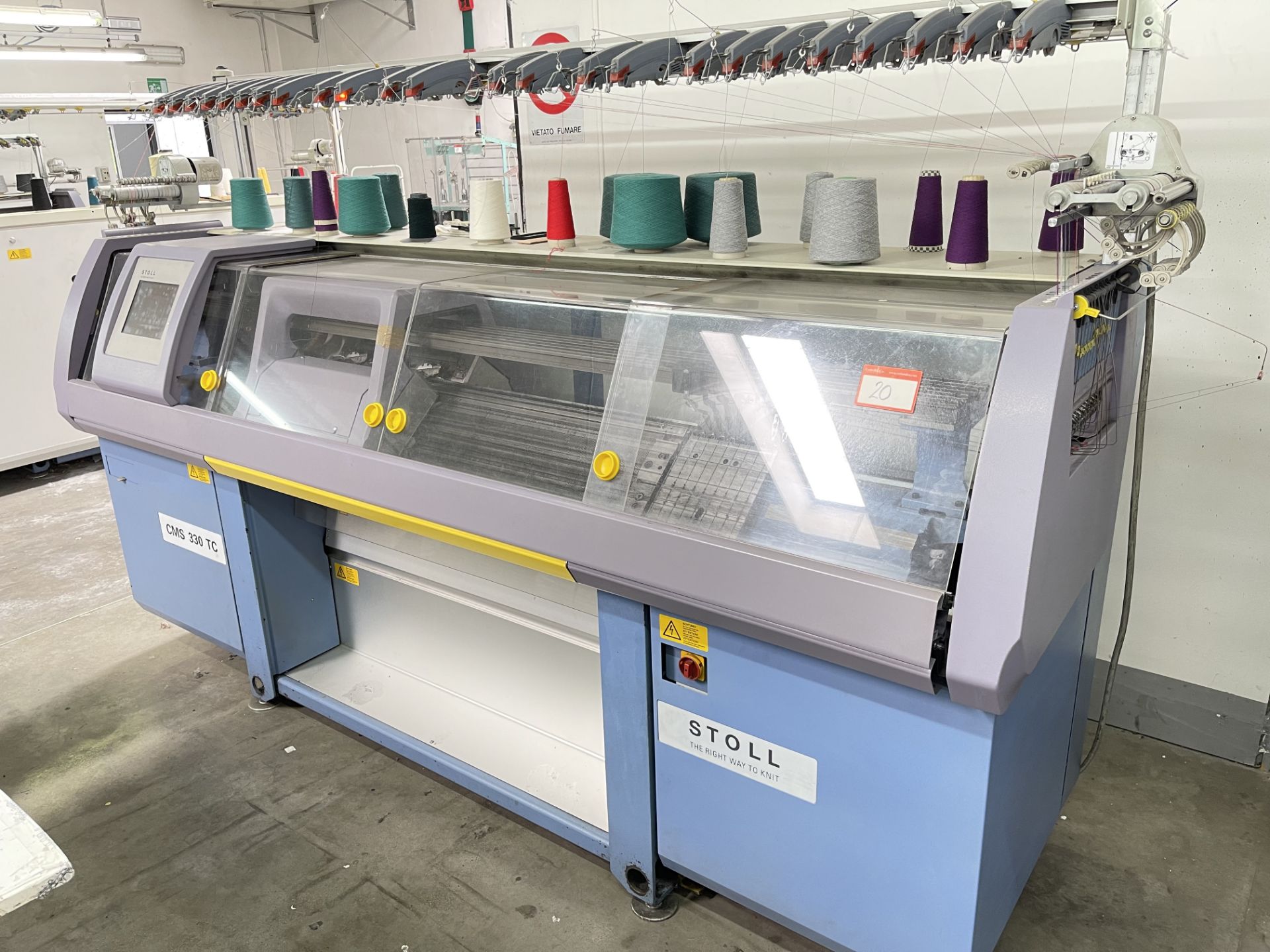 Stoll CMS 330TC Type 557 000 Flat Bed Knitting Machine