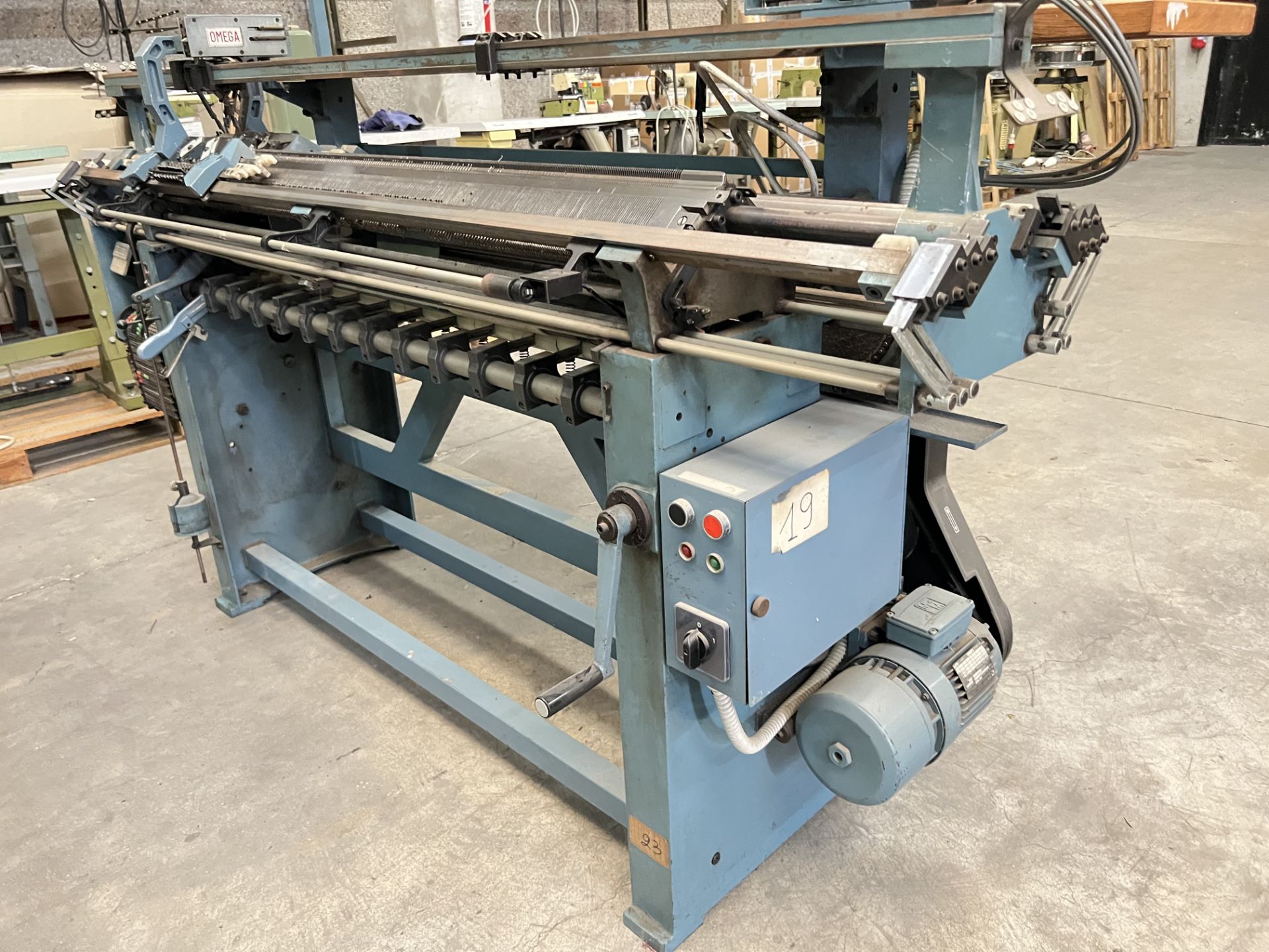 Omega 8/130 Flat Bed Knitting Machine - Image 8 of 8