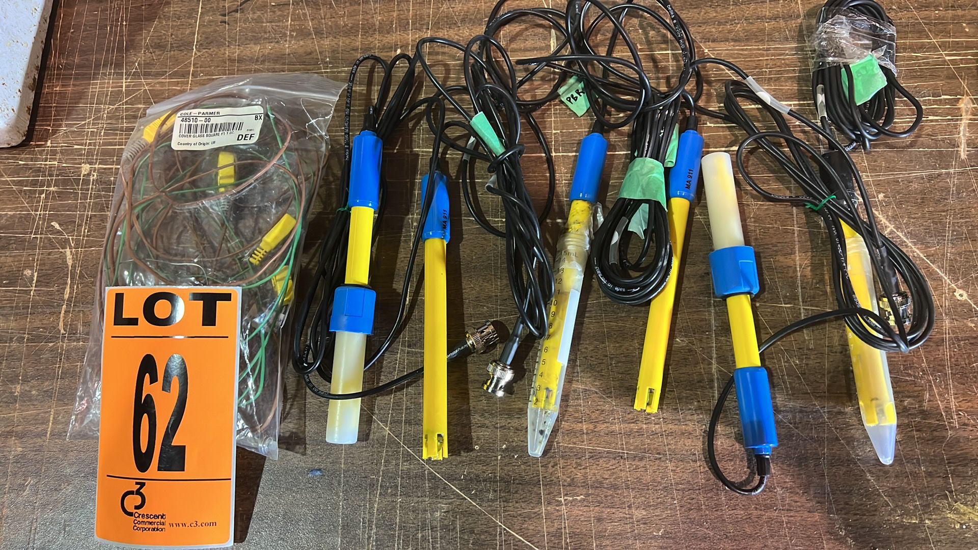 (6) Units of Double Junction, pH Electrode Probes plus Accessories