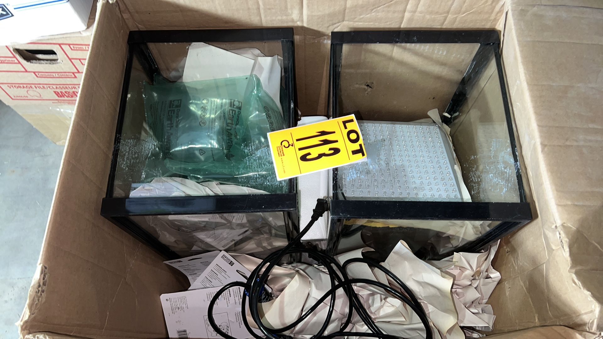 Lot of (2) Aquariums w/ Assorted lights and heaters