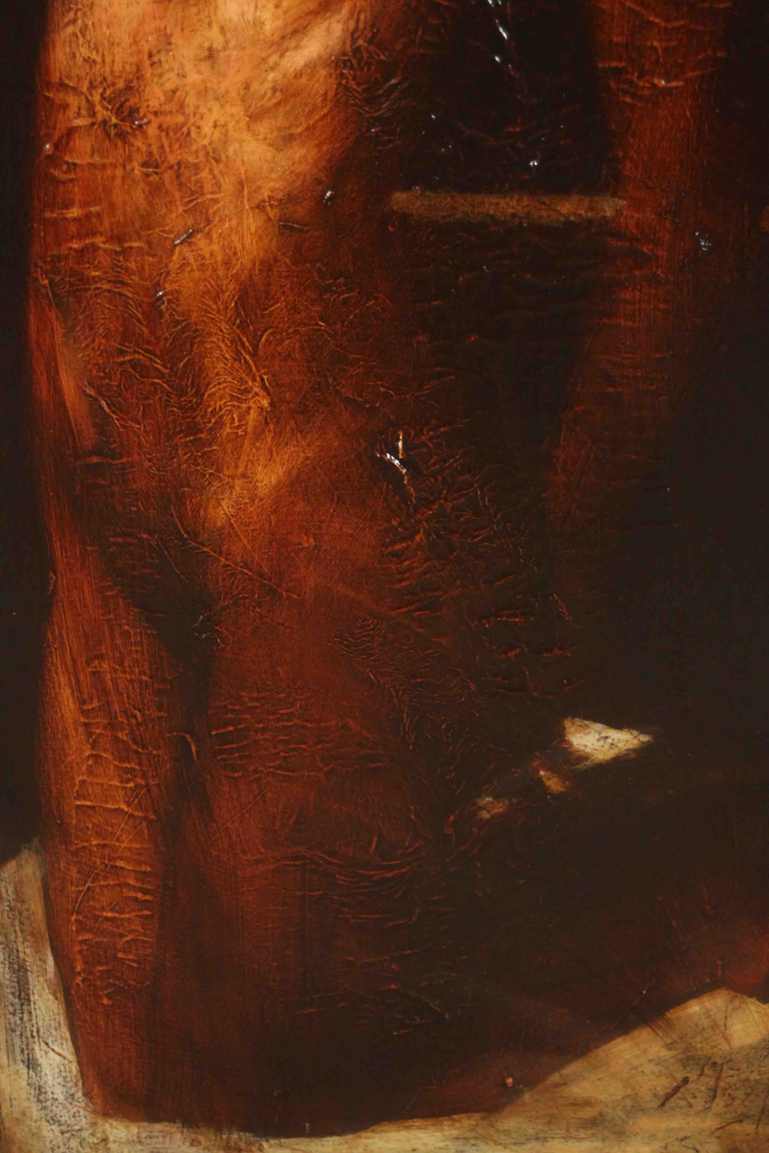Mark Demsteader (b.1963) Kneeling Figure, oil on canvas, signed to attached paper verso. H.101 W. - Image 4 of 8