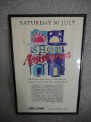 Shop Assistance, Saturday 30th July 1988 poster 'Celebrities serve you in Covent Garden raising