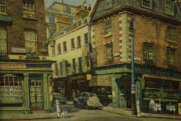 David Shepherd (1931-2017) Shepherd Street, Mayfair, colour print. H.62 W.70cm.