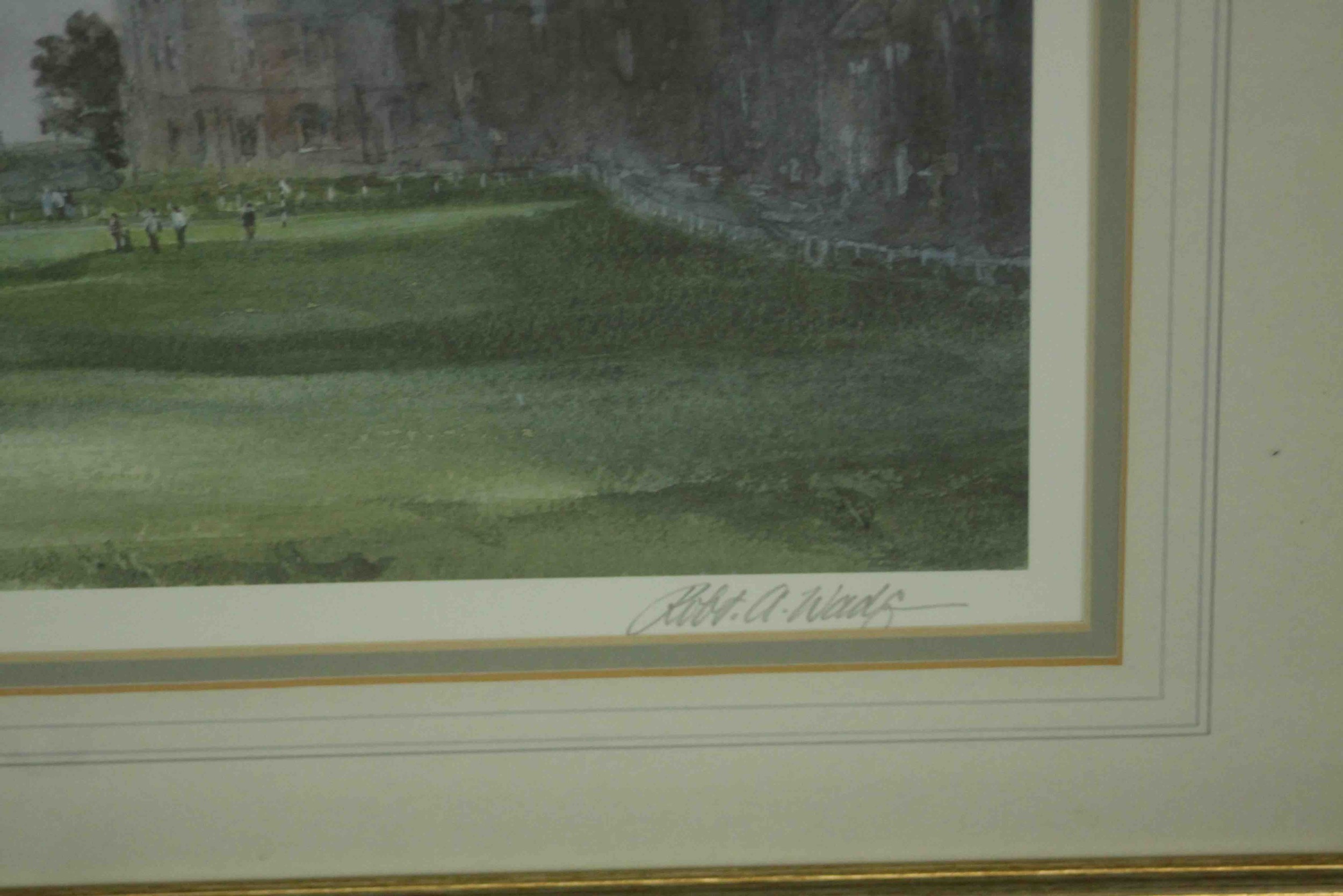 After Robert Wade (Australian b.1930), The Last Drive St Andrews, limited edition golfing print, - Image 4 of 6