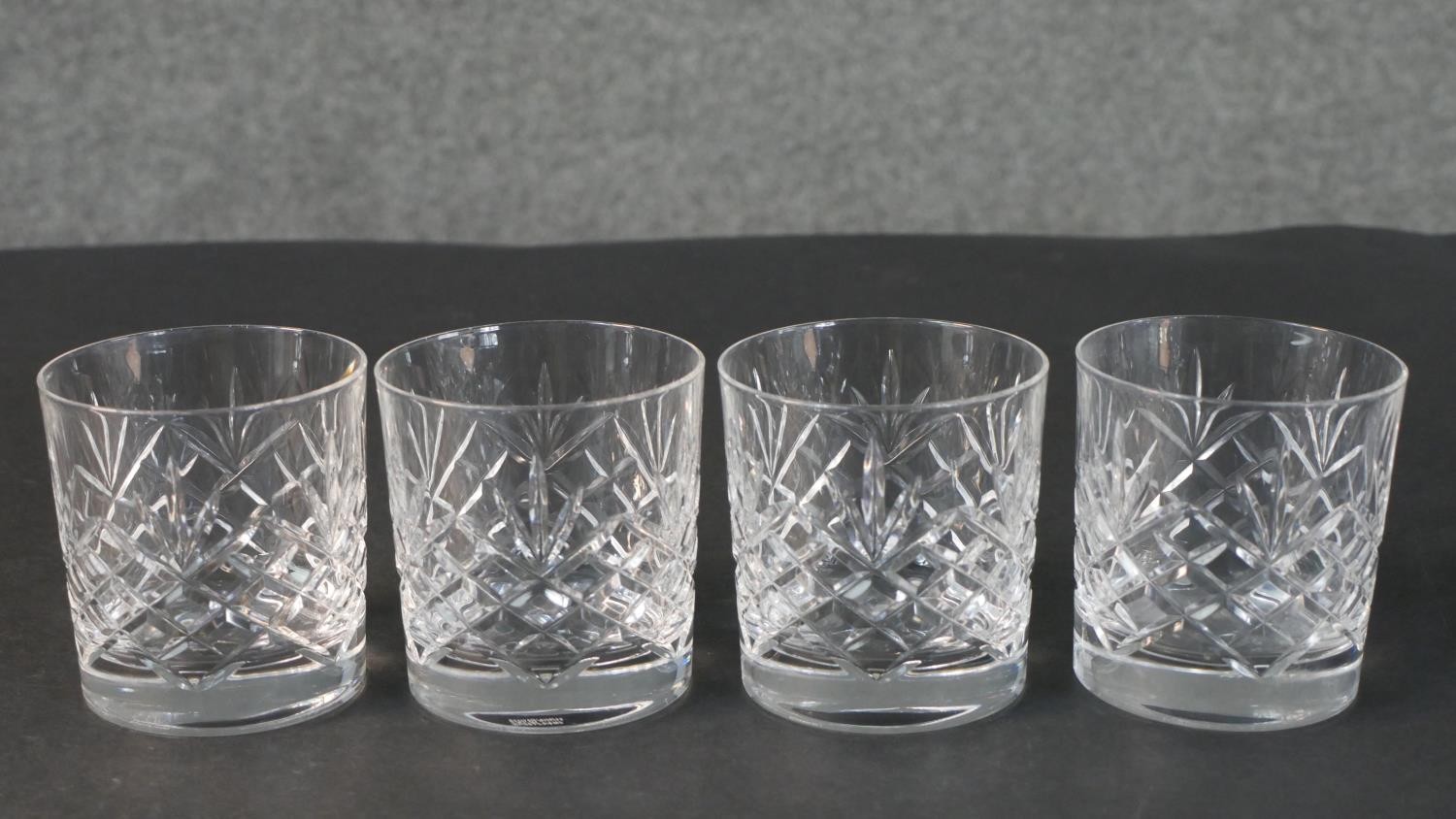 A collection of eleven hand cut Stuart crystal sherry glasses along with four Edinburgh crystal - Image 6 of 8