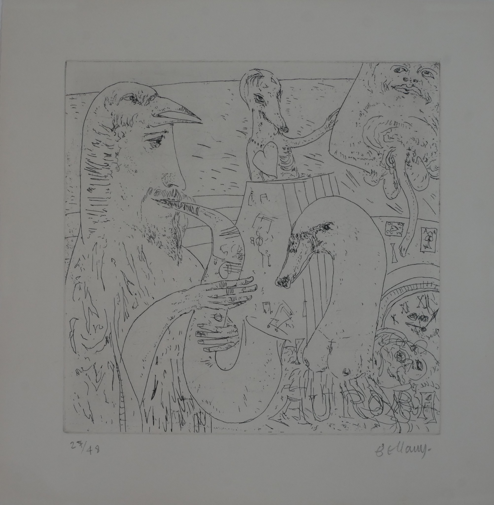John Bellany (1942-2013), Serendipity, limited edition etching 27/48, signed and numbered in pencil,