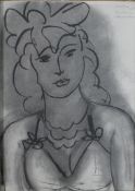 Henri Matisse, Portrait of a Young Girl, 1947 etching, signed in plate top right "matisse oct. 44,