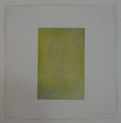 Stephen Buckley (b. 1944), Mercer 1986, coloured embossed limited edition etching 27/48, signed,