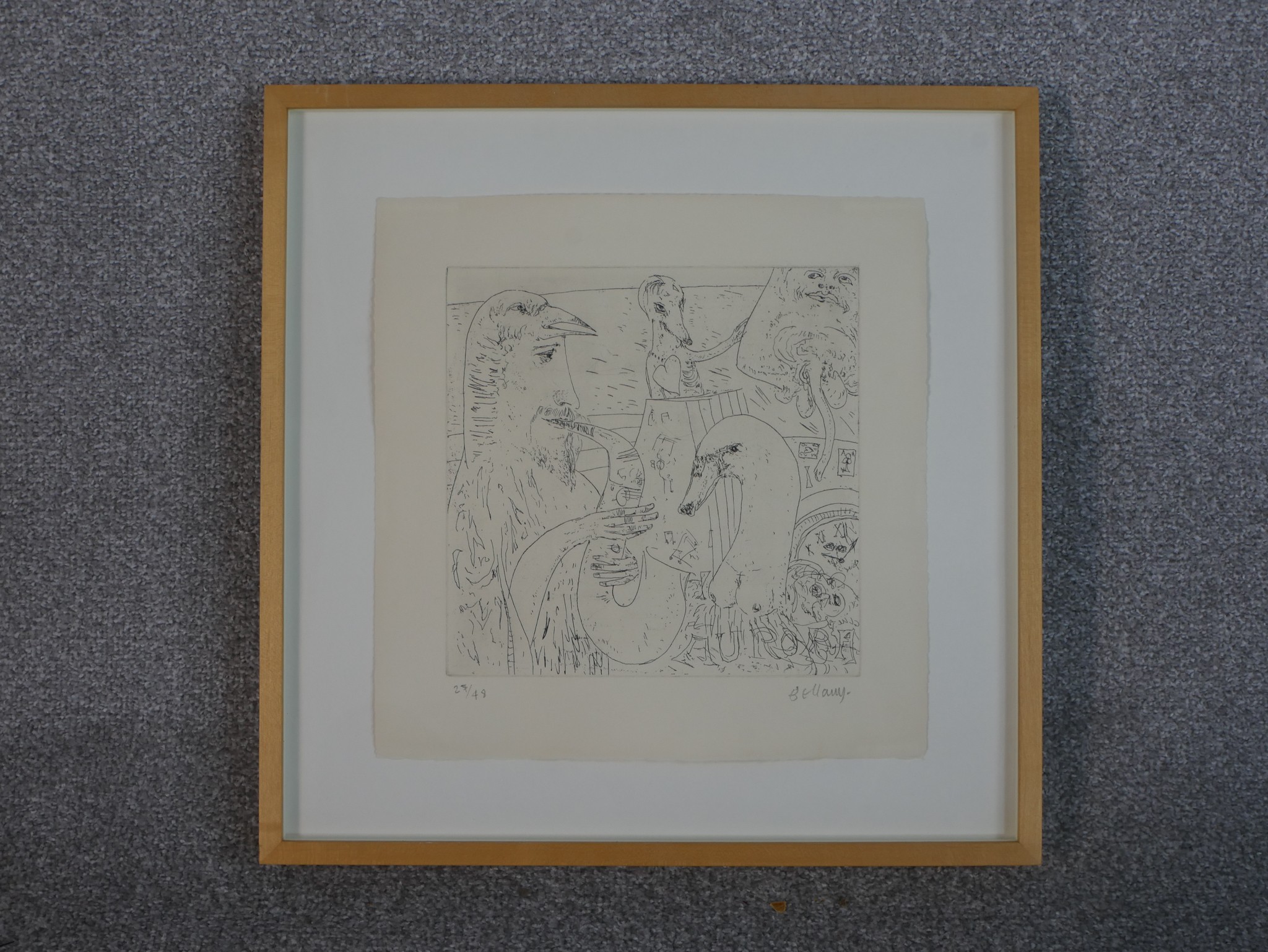 John Bellany (1942-2013), Serendipity, limited edition etching 27/48, signed and numbered in pencil, - Image 2 of 6