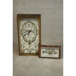 A Guinness Extra Stout pub advertising mirror incorporating a mystery clock, together with an