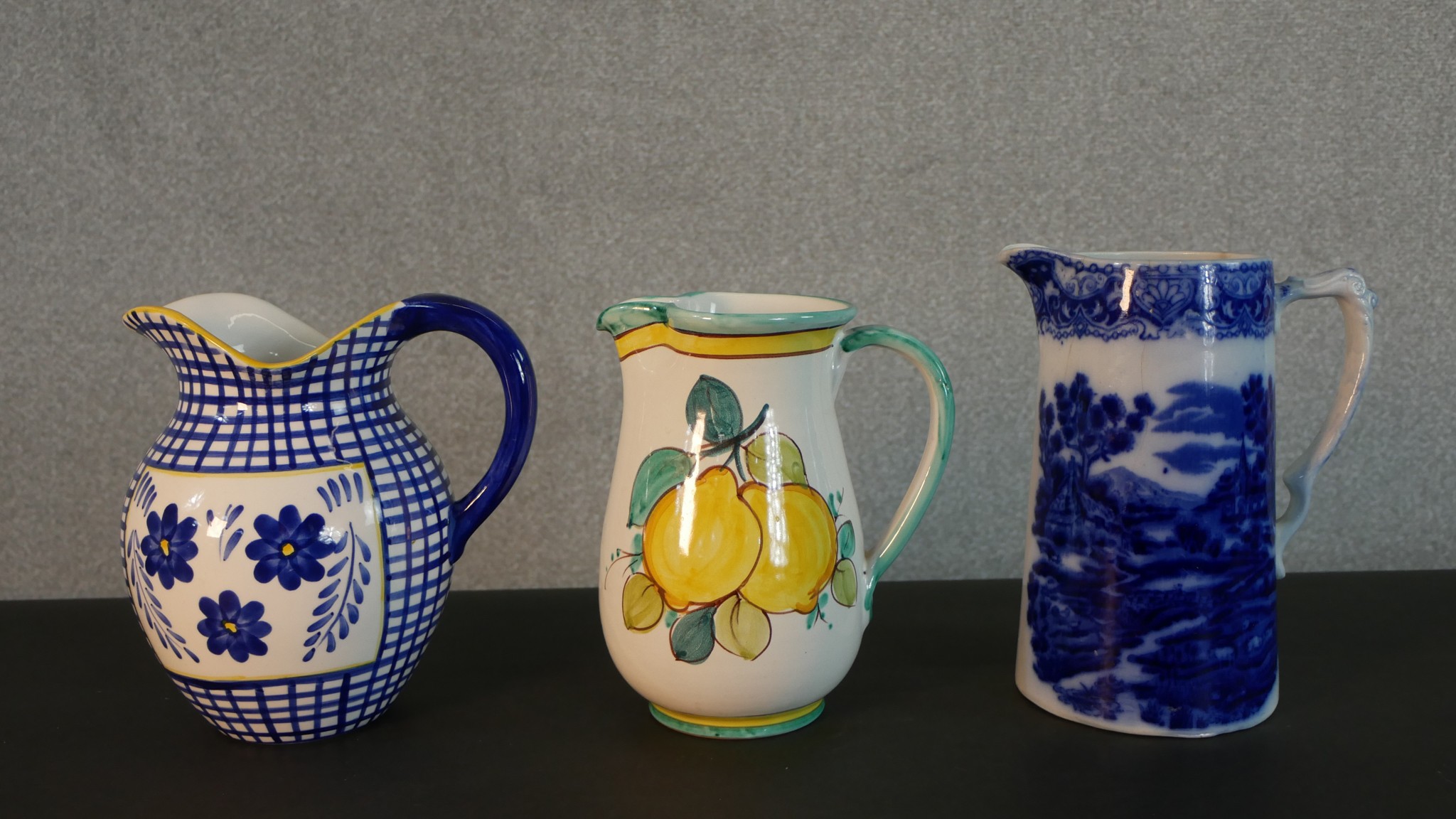 A collection of ten jugs, including a Doulton Lambeth tobacco jug. H.26cm (largest) - Image 10 of 13