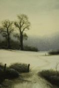 Michael John Hill (b. 1956), December Morning 1985, oil on canvas, signed, titled and dated lower