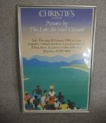 Christie's London; Pictures by the Late Sir Noel Coward, poster for the 18th February 1988 sale H.76
