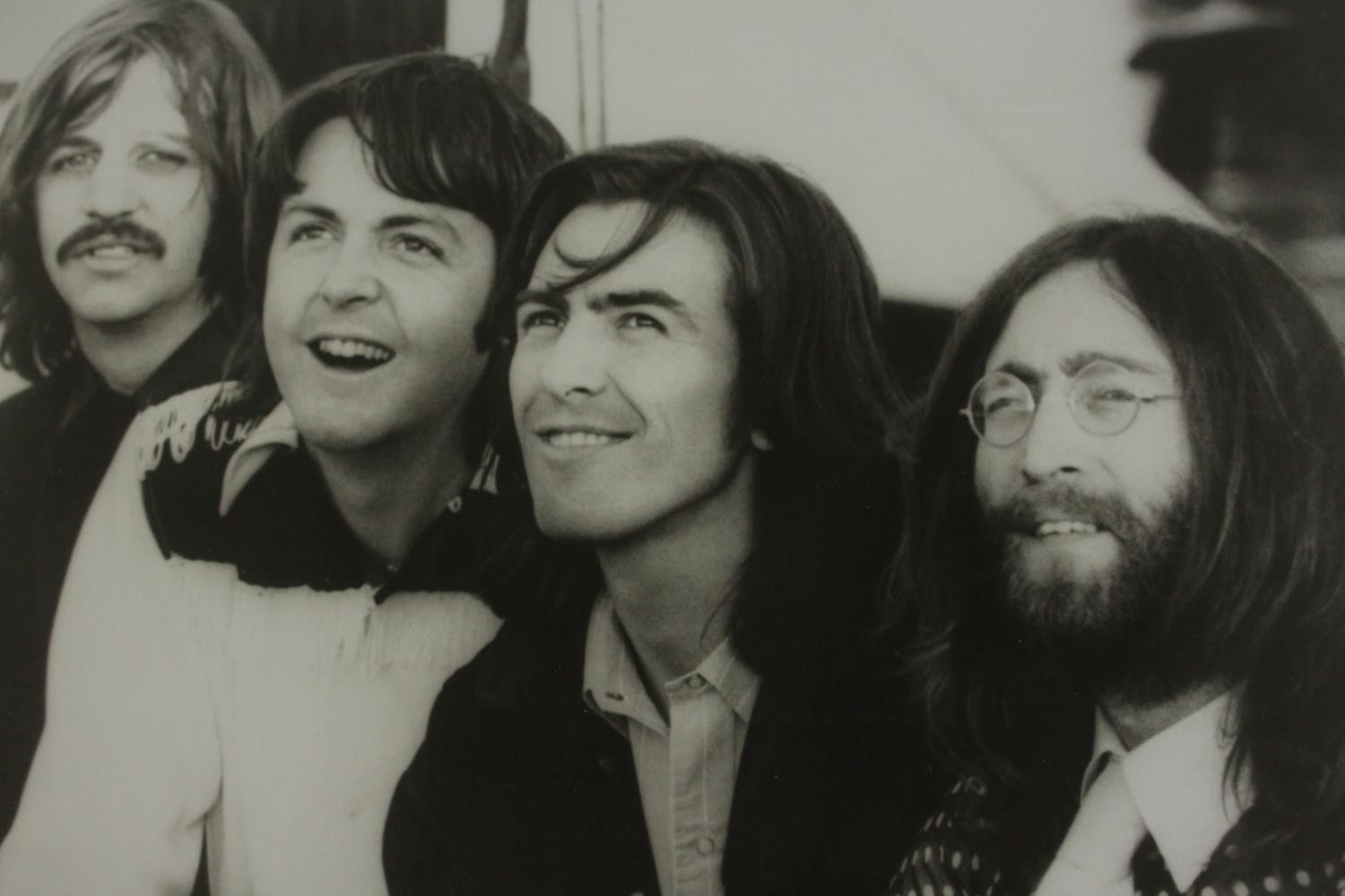 A black and white 1969/70 photo of The Beatles. H.20 W.25cm. - Image 2 of 7