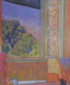 After Pierre Bonnard (1867-1947), The Window with Black Cat, quadrichrome after the original. H.80