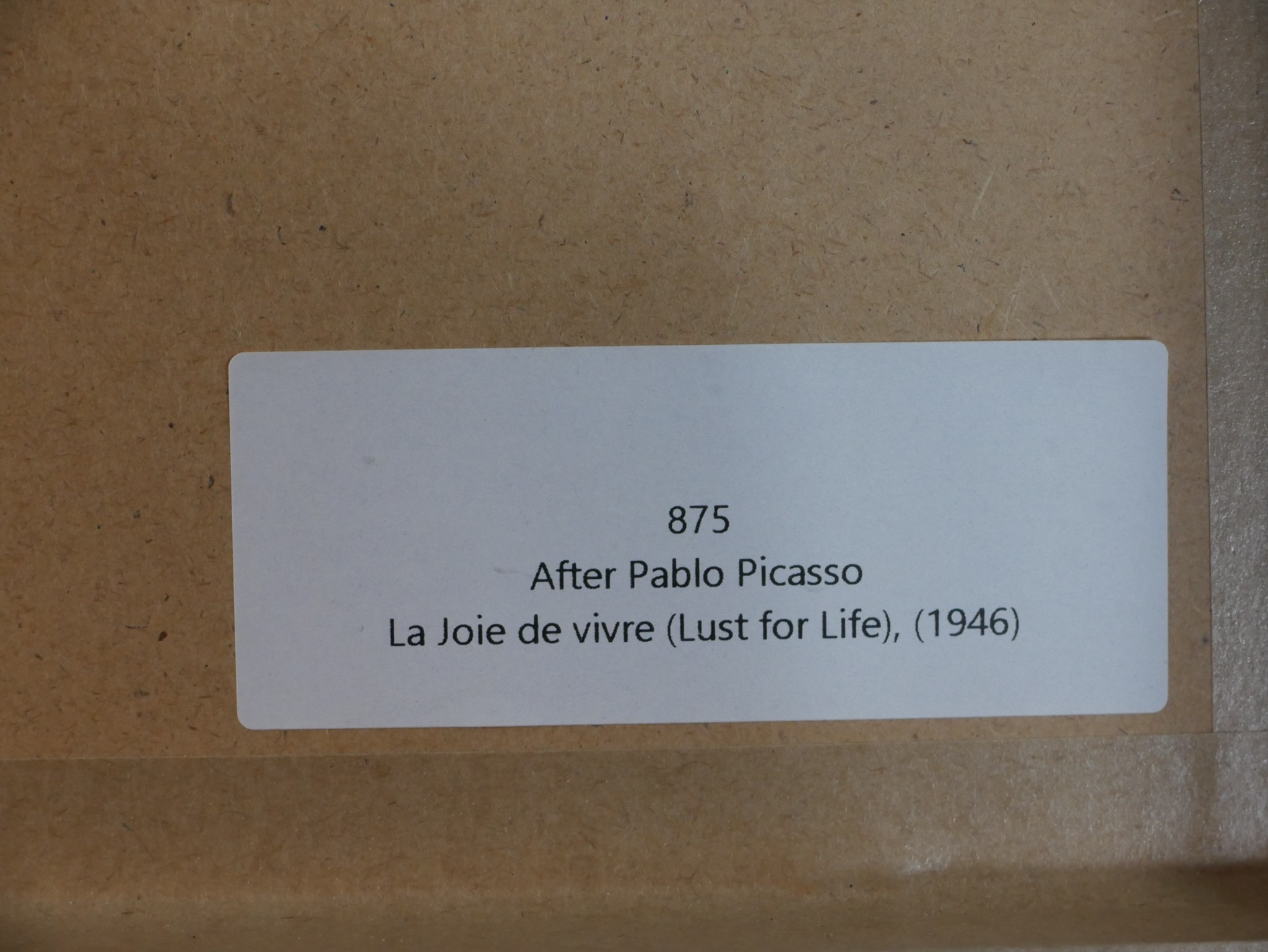 After Pablo Picasso, La Joie de vivre (Lust for Life), (1946), 1979-1982, Giclée print on archival - Image 6 of 6