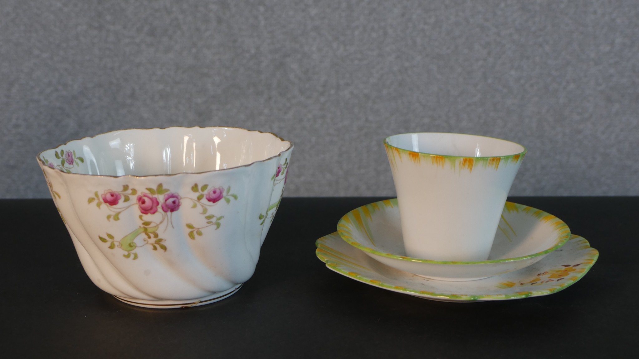 A De La Reine hand painted floral design vintage coffee set for one along with various other - Image 4 of 10