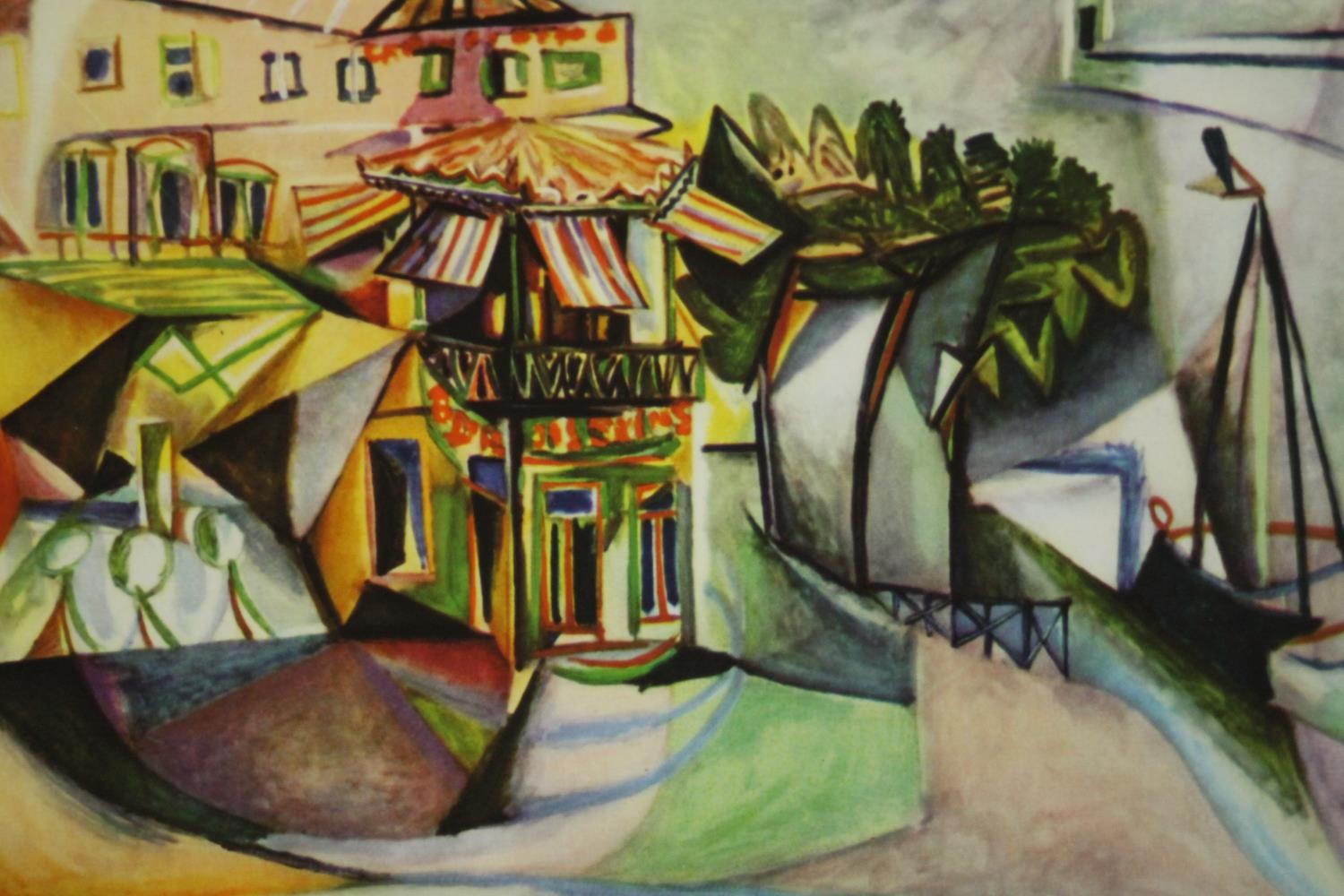 After Pablo Picasso, Cafe a Royan (Cafe in Royan), (1940), giclée print on archival paper, edition