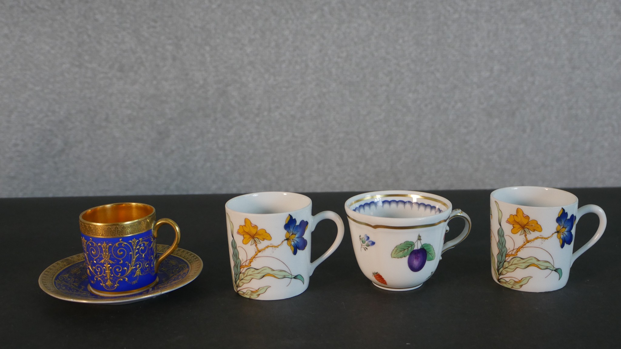 A De La Reine hand painted floral design vintage coffee set for one along with various other - Image 7 of 10