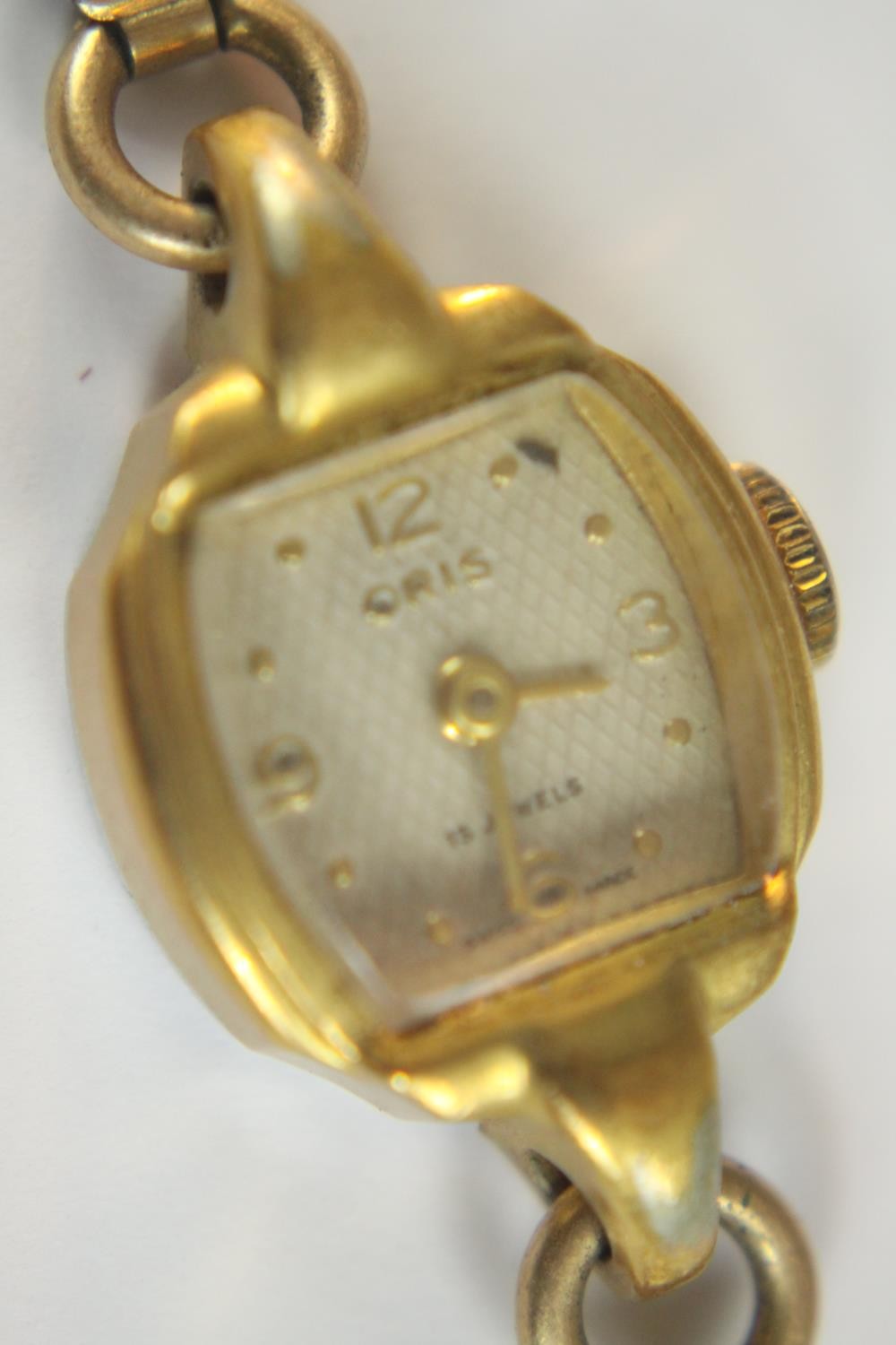 An antique 14 carat yellow gold watch (no face and not working), a ladies Oris gold plated watch ( - Image 5 of 8
