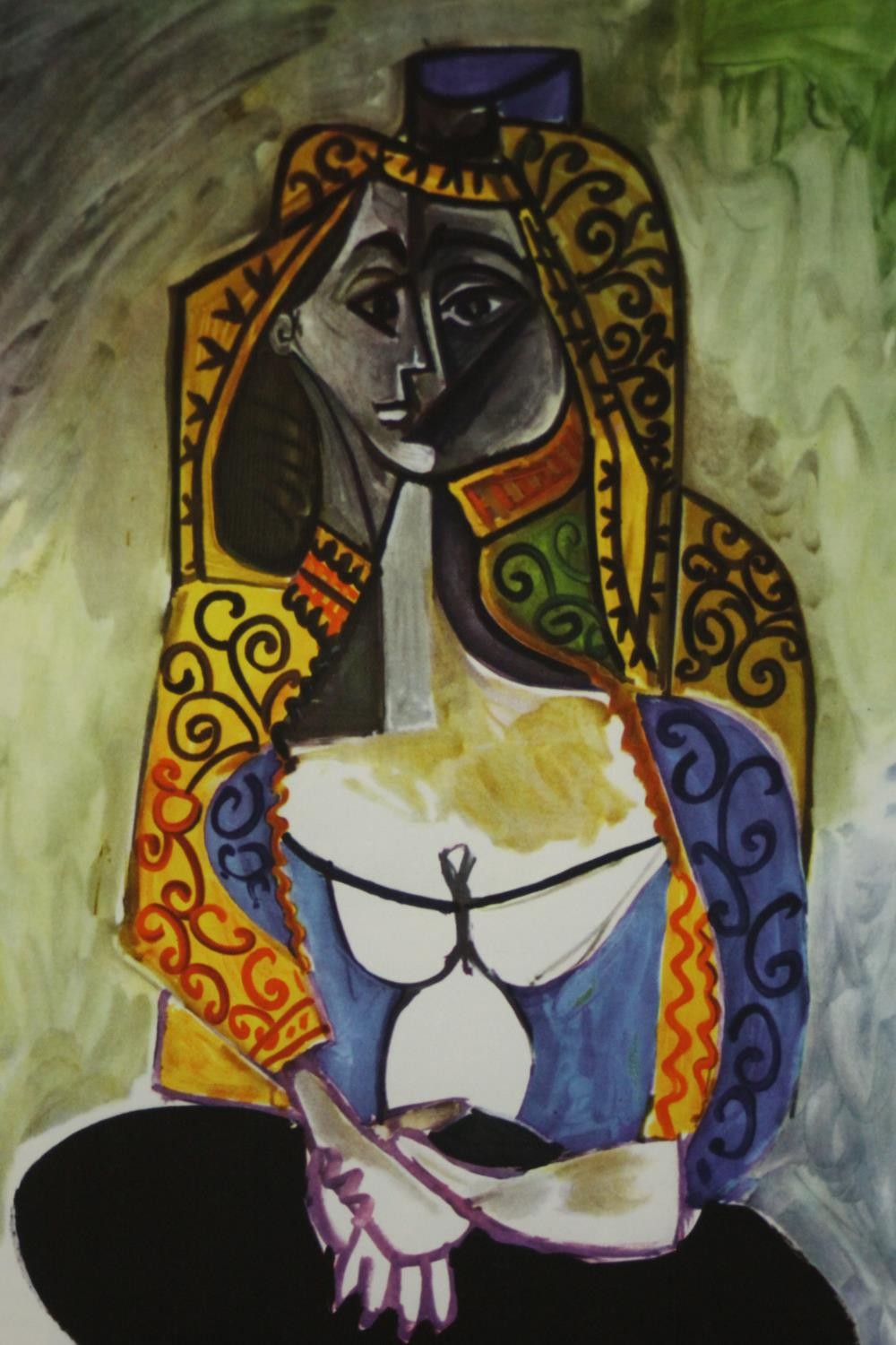 After Pablo Picasso, Femme a la veste torque (Jacqueline with Turkish Costume), (1955), giclée print