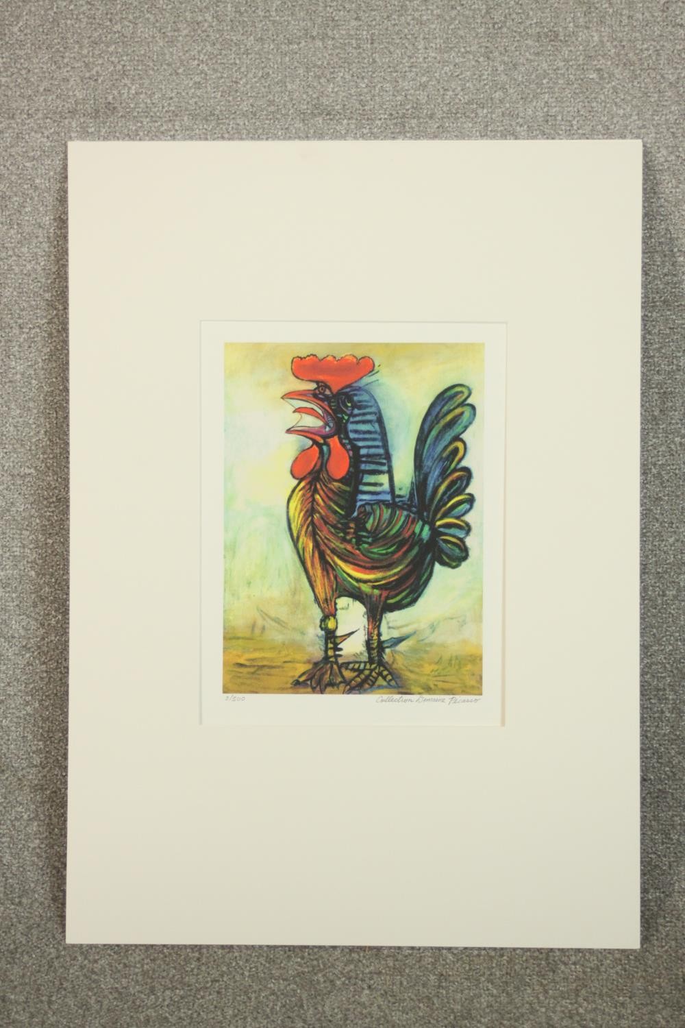 After Pablo Picasso, Cock (Coq), (1938), giclée print on archival paper, edition 2/500. H.70 W.50cm. - Image 2 of 7