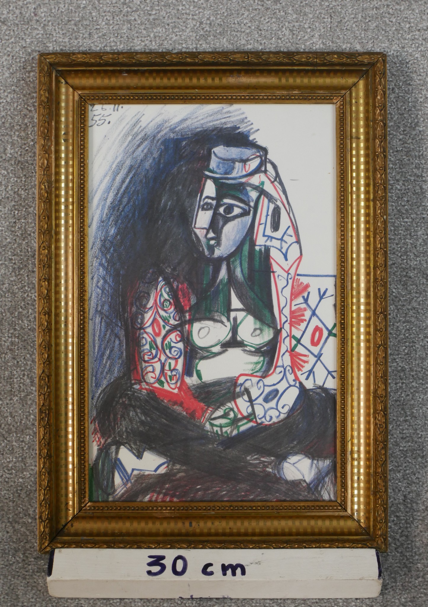 Pablo Picasso (1881-1973), Femme Red lithograph, unsigned, dated in plate. H.46.5 W.32.5cm - Image 3 of 4