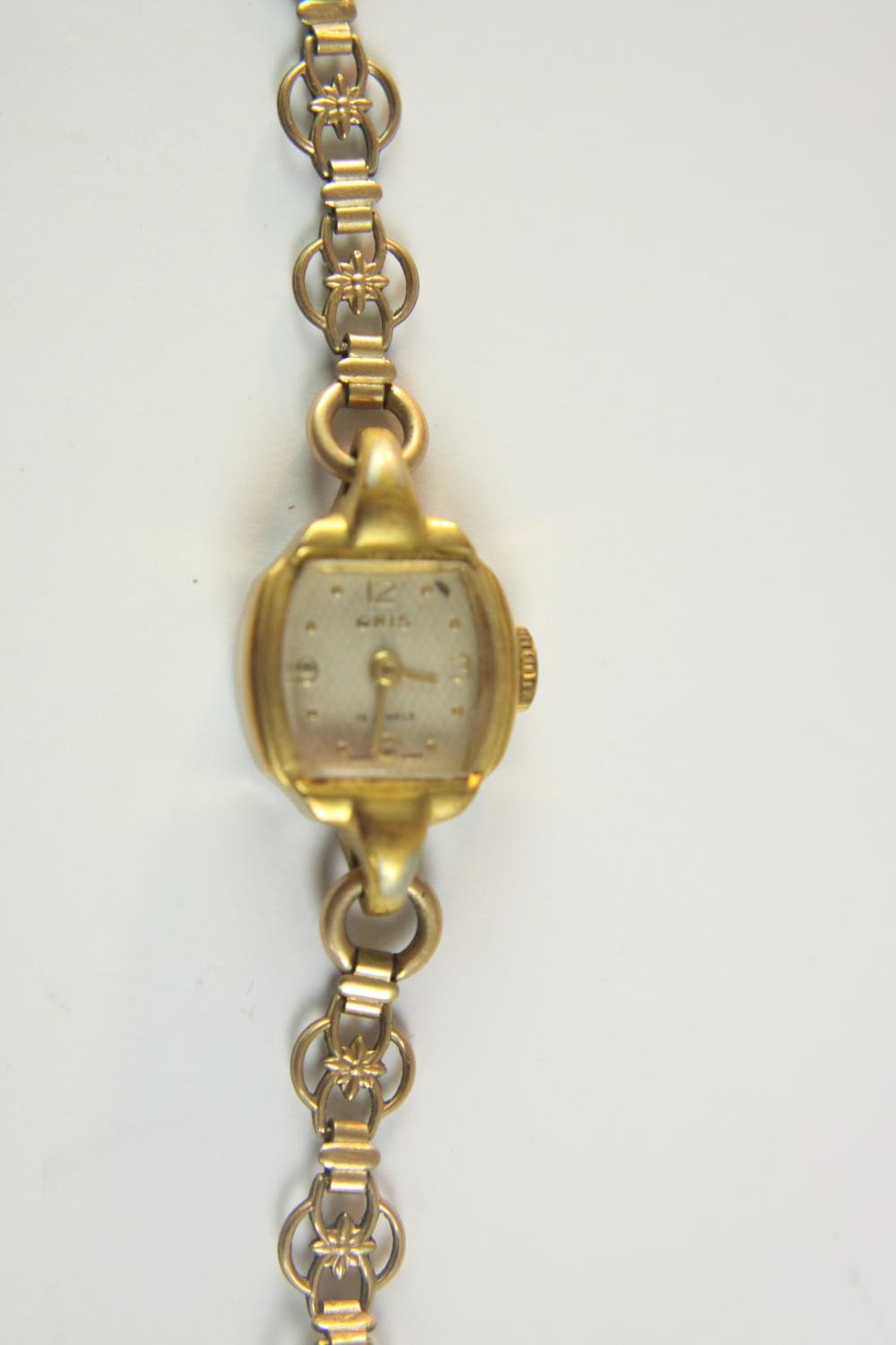 An antique 14 carat yellow gold watch (no face and not working), a ladies Oris gold plated watch ( - Image 8 of 8