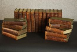 A collection of 21 leather bound Rob Roy books published 1895 by Archibald Constable and Company.