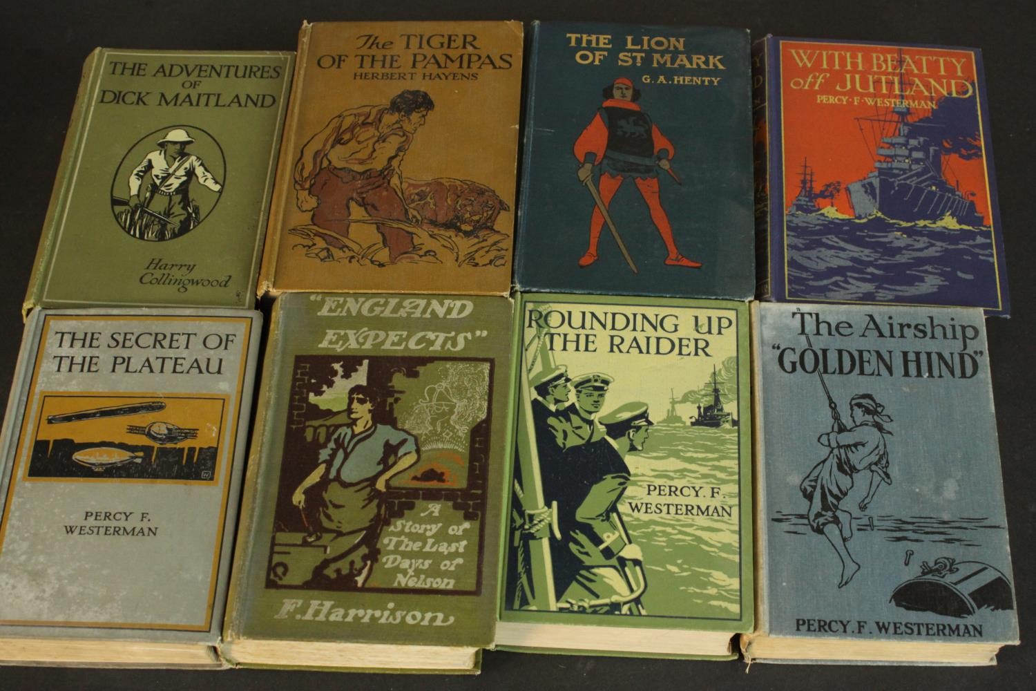 A collection of fourteen early 20th Century ‘Blackie’ boys novels all with decorated covers. Various - Image 8 of 8
