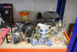 A collection of various items, Silver Plate, Ceramics etc.