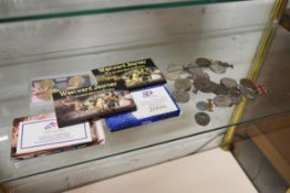 A collection Coins and Medals.