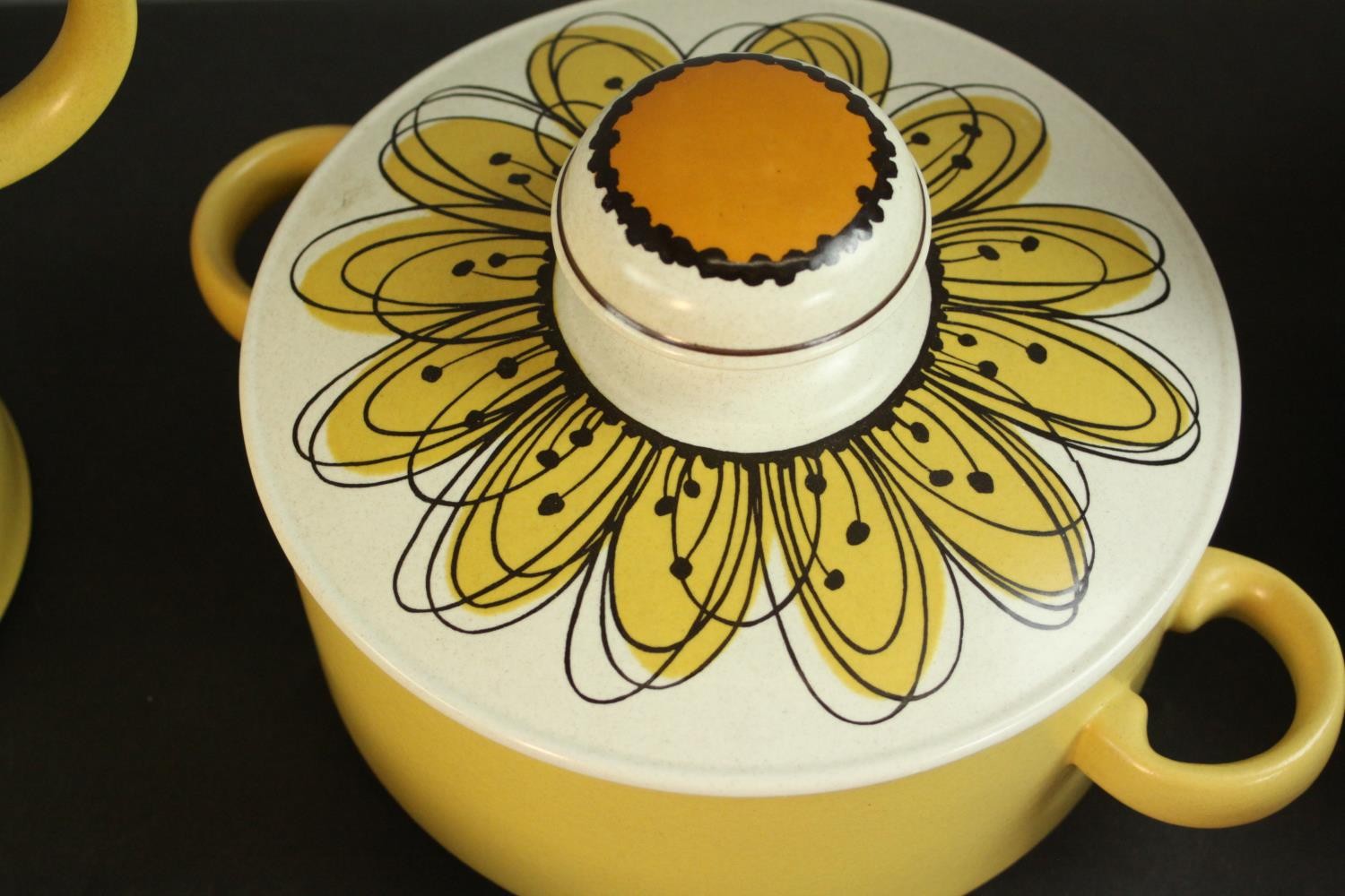 A large collection of 1972 Midwinter Stonehenge Flowersong pattern ceramics by Jessie, including - Image 6 of 8