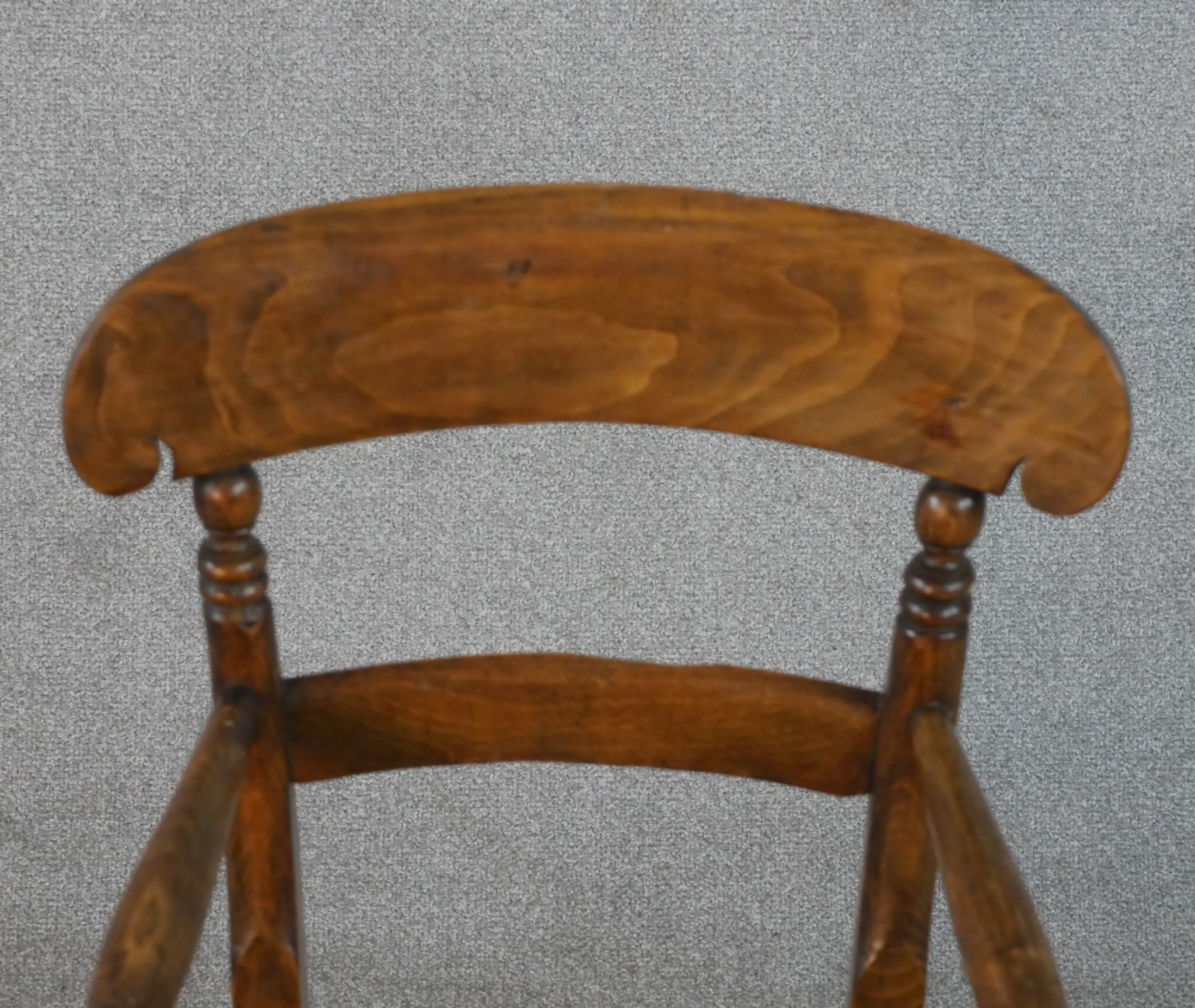 A 19th century beech child's high chair. - Image 5 of 5