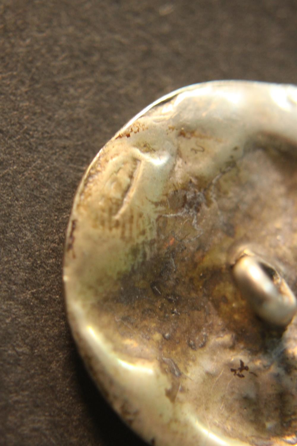 A collection of silver and silver plate, including a dressing table box, a silver engraved twin - Image 9 of 16