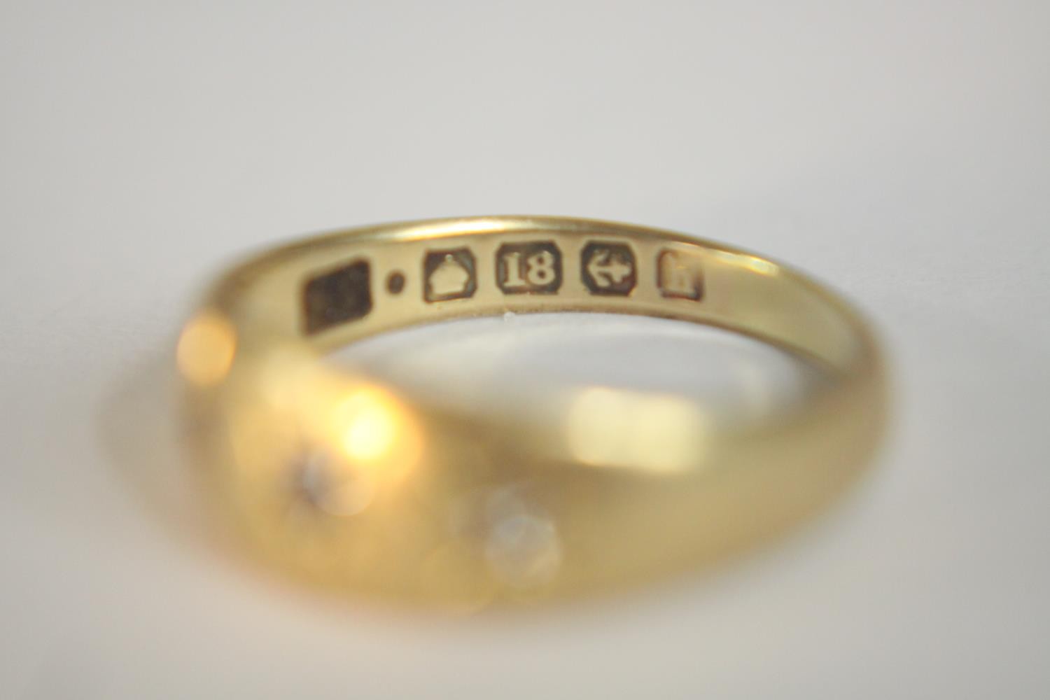 Two gold plated signet style rings along with a Victorian 18 carat yellow gold and old mine - Image 8 of 11