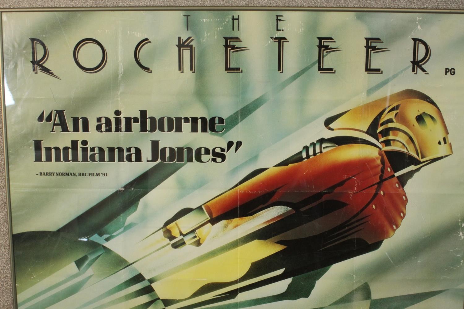 Two vintage film posters: Rocketeer, British quad 1991 Disney, deco-style poster and Last Days of - Image 3 of 5