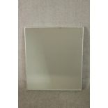 A contemporary RAK bathroom mirror, of rectangular form. H.69 W.60cm.