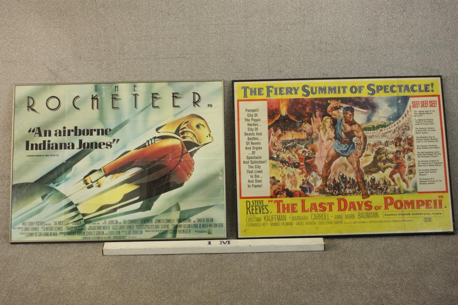 Two vintage film posters: Rocketeer, British quad 1991 Disney, deco-style poster and Last Days of - Image 2 of 5