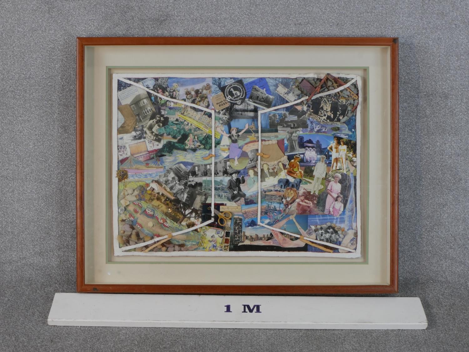 Mary Grosch (20th Century), Collage, bearing label verso. H.71 W.88cm - Image 3 of 7